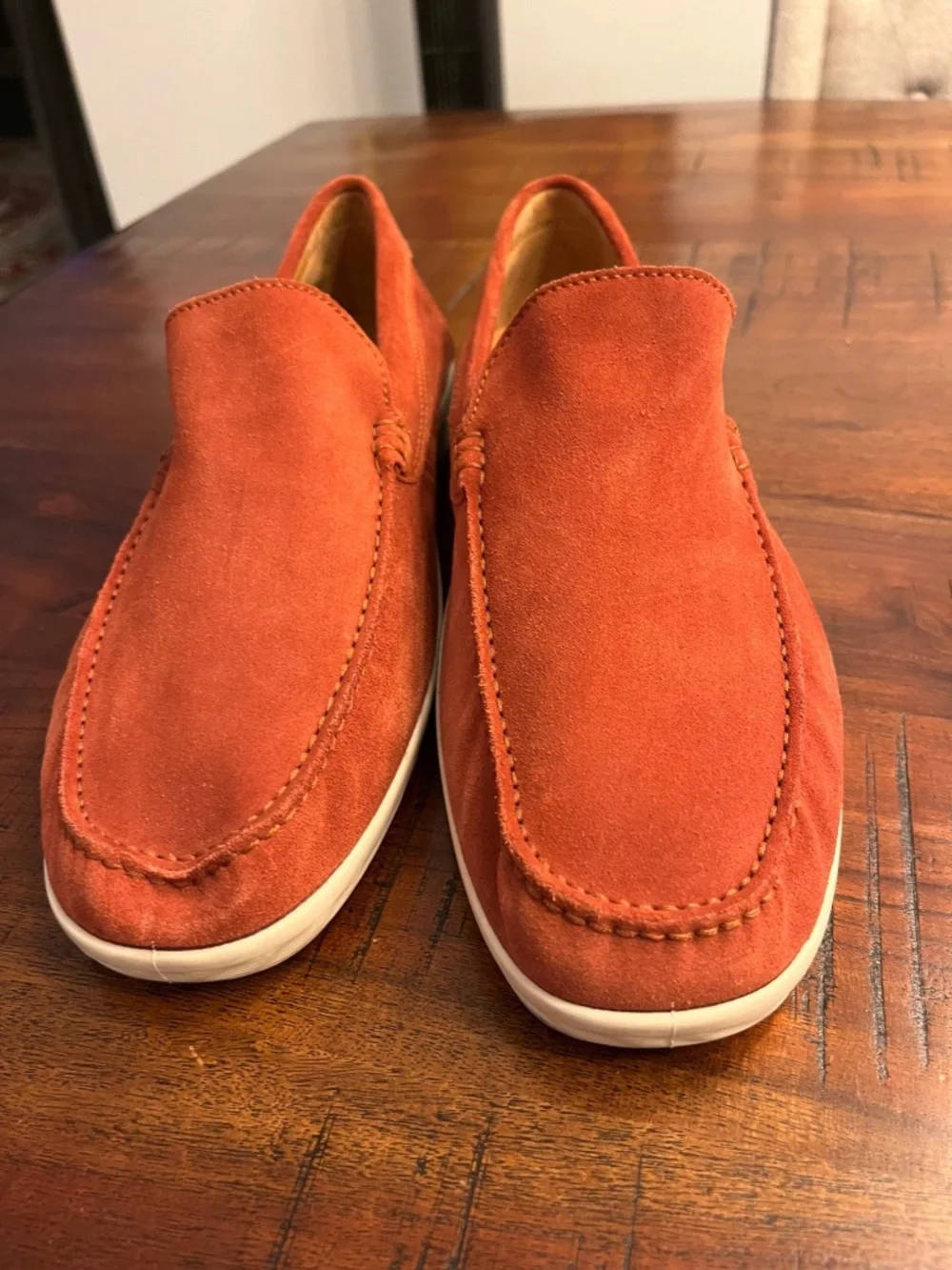 ECCO S-Lite Men's Orange Suede Slip On Loafers EU 45 US 11-11.5 Lightweight